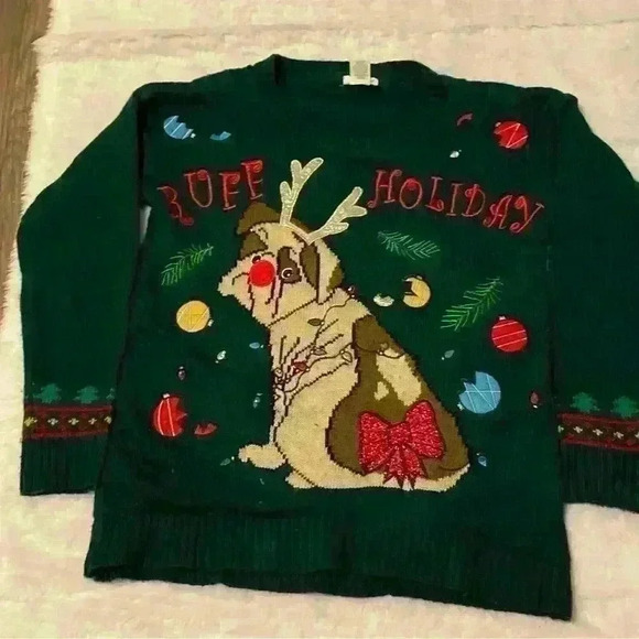 Wet Seal Sweaters - Wet Seal Christmas Dog Sweater XS/S